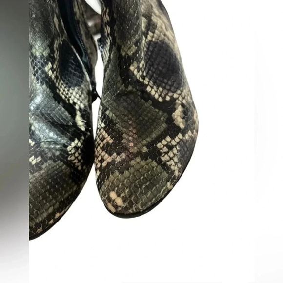 Snakeskin Ankle Booties - Picture 5 of 6